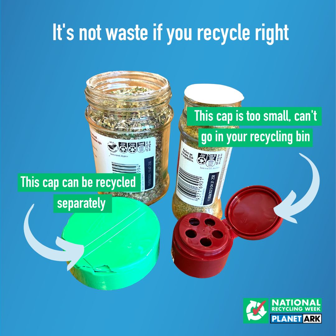 PlanetArk's tweet photo. One of the most common questions we get is if lids stay on or off. When the ARL has the recycling label for both the jar AND lid, it means they can be disposed of in your recycling bin separately. Unless it says 'leave attached' always separate your packaging components. https://t.co/j3Aelc6pUw