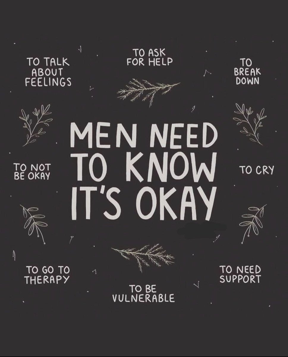 yazsbff2's tweet image. november is mens health awareness month. men,it is okay to cry, it is okay to ask for help. men your mental health is important and you do matter.