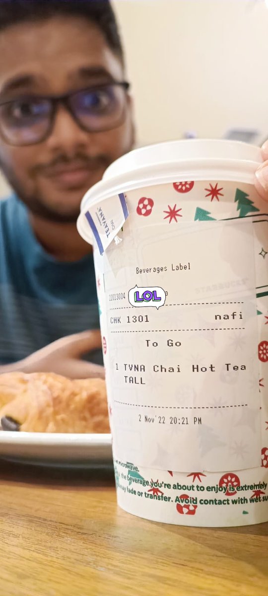CatalystGoPro's tweet photo. .@hasanminhaj wasn't lying on #KingsJester they be calling it #Chai Tea and it's hella weird. 

Finding out about "Chai tea" was more difficult than the snot. 

#Starbucks @SbuxIndonesia https://t.co/MZEeSsZW8d
