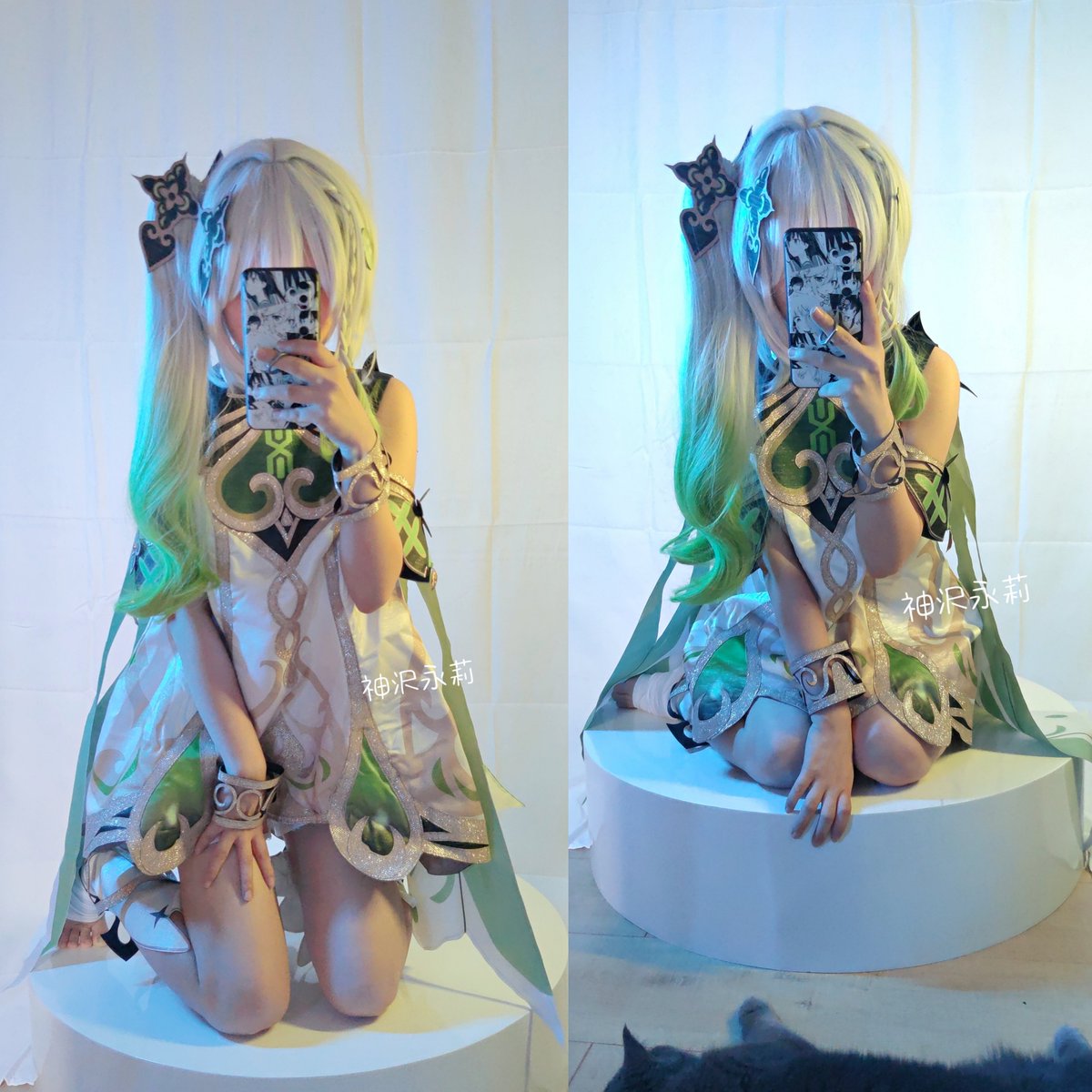 ShenzeYongli's tweet photo. 呜呜没有抽到草神！
你们都抽到了么？(ᐡ o̴̶̷̤ ﻌ o̴̶̷̤ ᐡ)
#cosplayer #原神 #纳西妲 #草神 https://t.co/icluZKxew3
