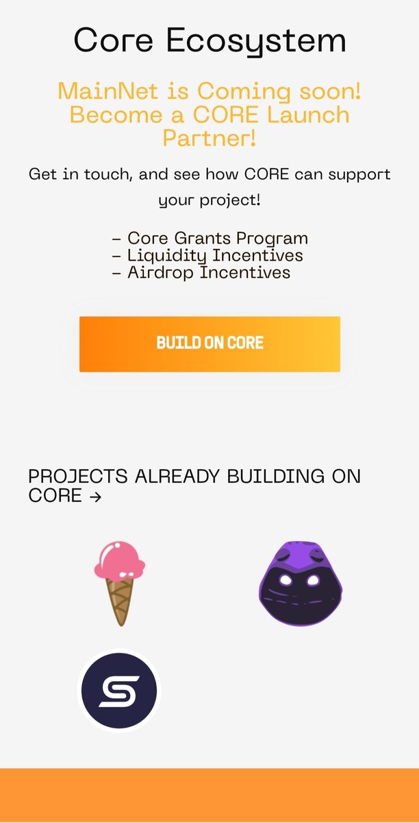 Developer page update - #CoreDao_Org 
#SatoshiPlusConsensus 
#developers 

CoreDAO.org/developers.html

Mainnet is coming...!!!!
#CORE