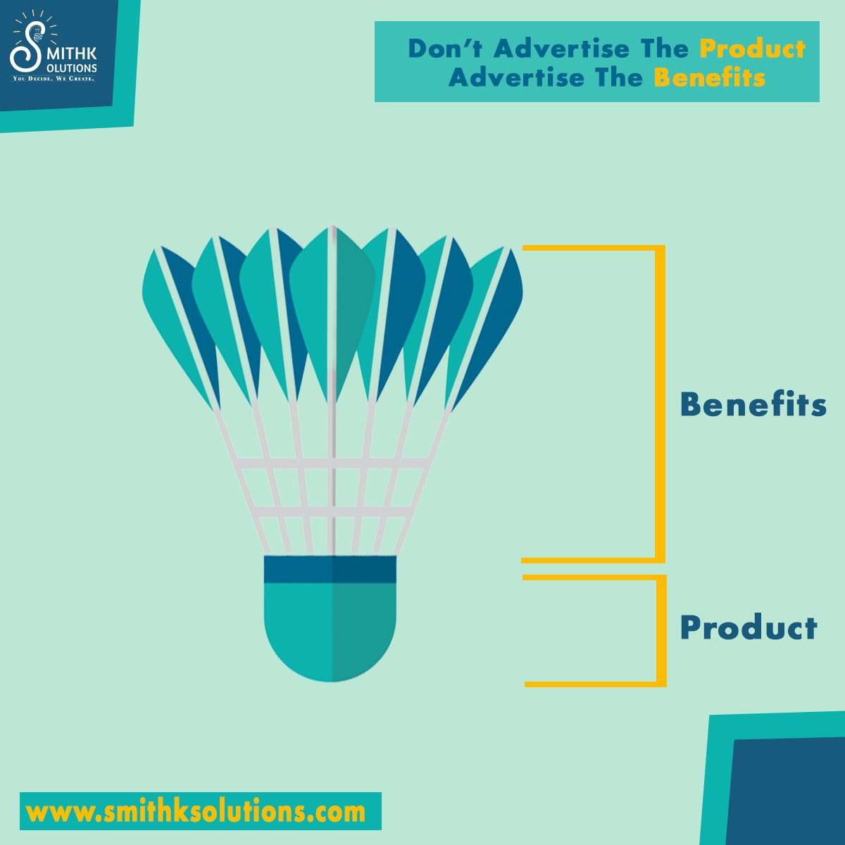 SmithkSolutions's tweet photo. Your customer needs to know what #benefits your #product will bring to their lives. Stop promoting your product, start #advertising about the benefits instead.
.
.
.
.
.
.
#thursdaythoughts 
#thursdaymood 
#thursdaymotivation 
#brandingandadvertising 
#businesstips https://t.co/hvuf7K6Txo
