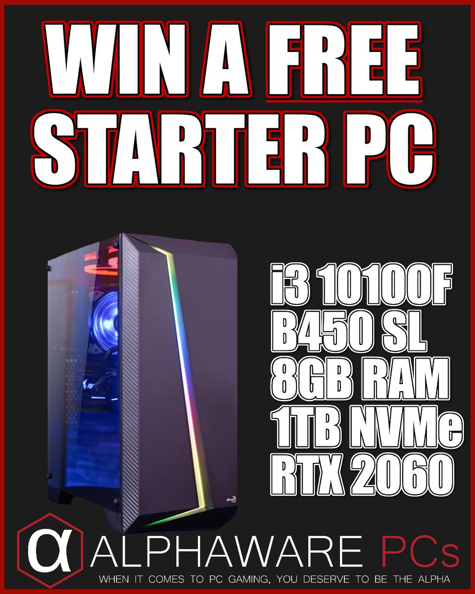 AlphawarePCs's tweet photo. 🔥LESS THAN 3 WEEKS LEFT!🔥
https://t.co/WVLxoOtKrn

#rtxon #rtx2060 #nvidia #pcmasterrace #pcgaming #PCGamer #pcsetup #GPUalert #gpudrops #rtx #gaming #GamingSetup #RTX4090 #gamer #GamingSetup #geforcenow #rgb #computers #computer #pc #giveaway #pcgiveaway #AMD #ryzen https://t.co/yZtImuxSOC