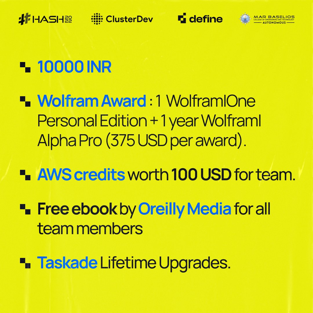 definehack's tweet photo. Do you think you have what it takes to build the best software hack? 👀
If yes, then this is all what you will get 🔥
Happy Building 💯
#definehack #ishappening #prizes #software #hackathon https://t.co/b3YuQpYi2f