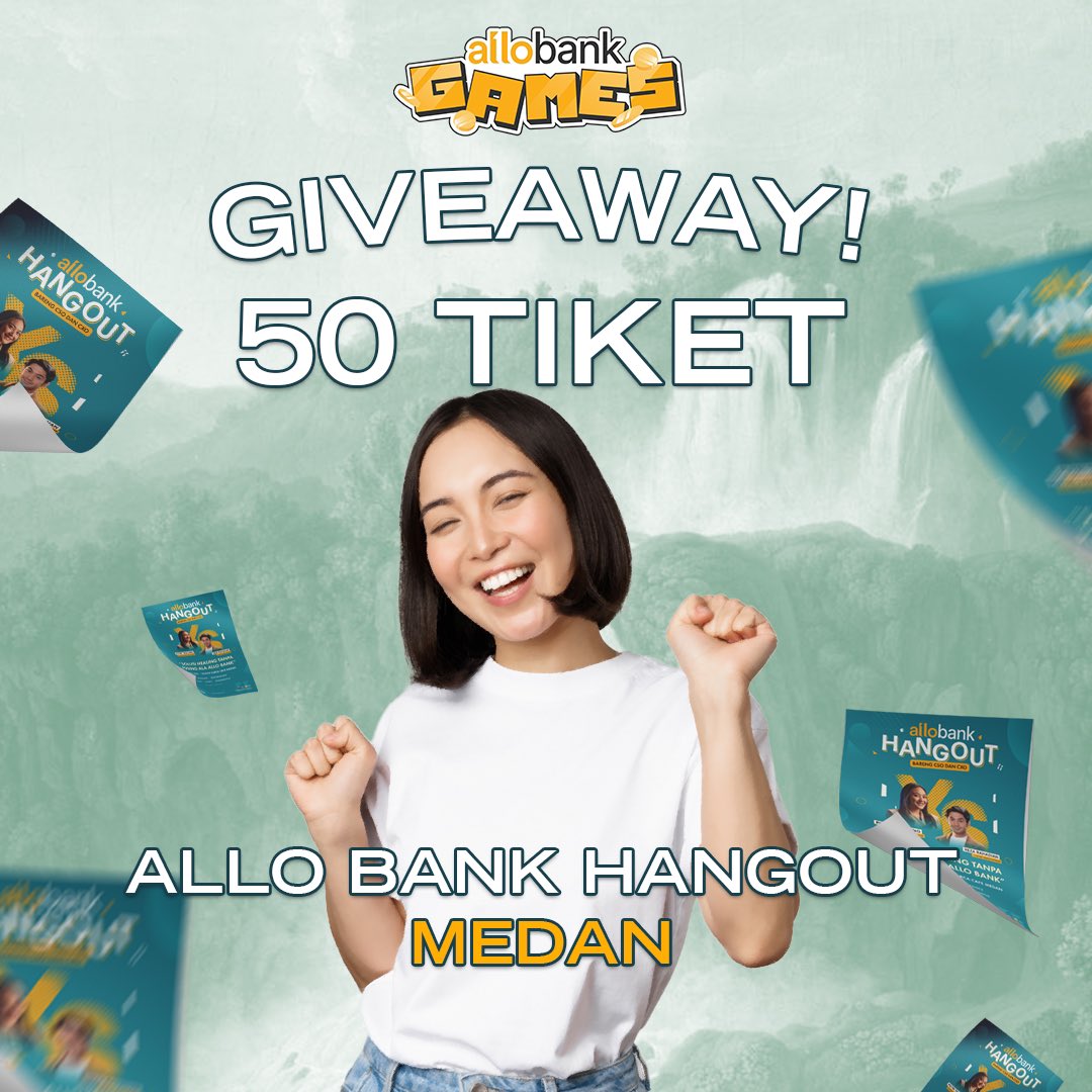 AlloBankID's tweet photo. Butuh healing tapi gak mau pusing?

Sini, Mimin mau ajakkin 50 Allo Friends untuk ngobrol seputar healing bareng sama Putri Tanjung dan Reza Rahadian di Allo Bank Hangout Goes to Medan!

Mau? Cuuuus, ikut giveaway-nya di Instagram Allo Bank👇
🔗https://t.co/Rf7phjRyRz https://t.co/SG9rXGvsJW