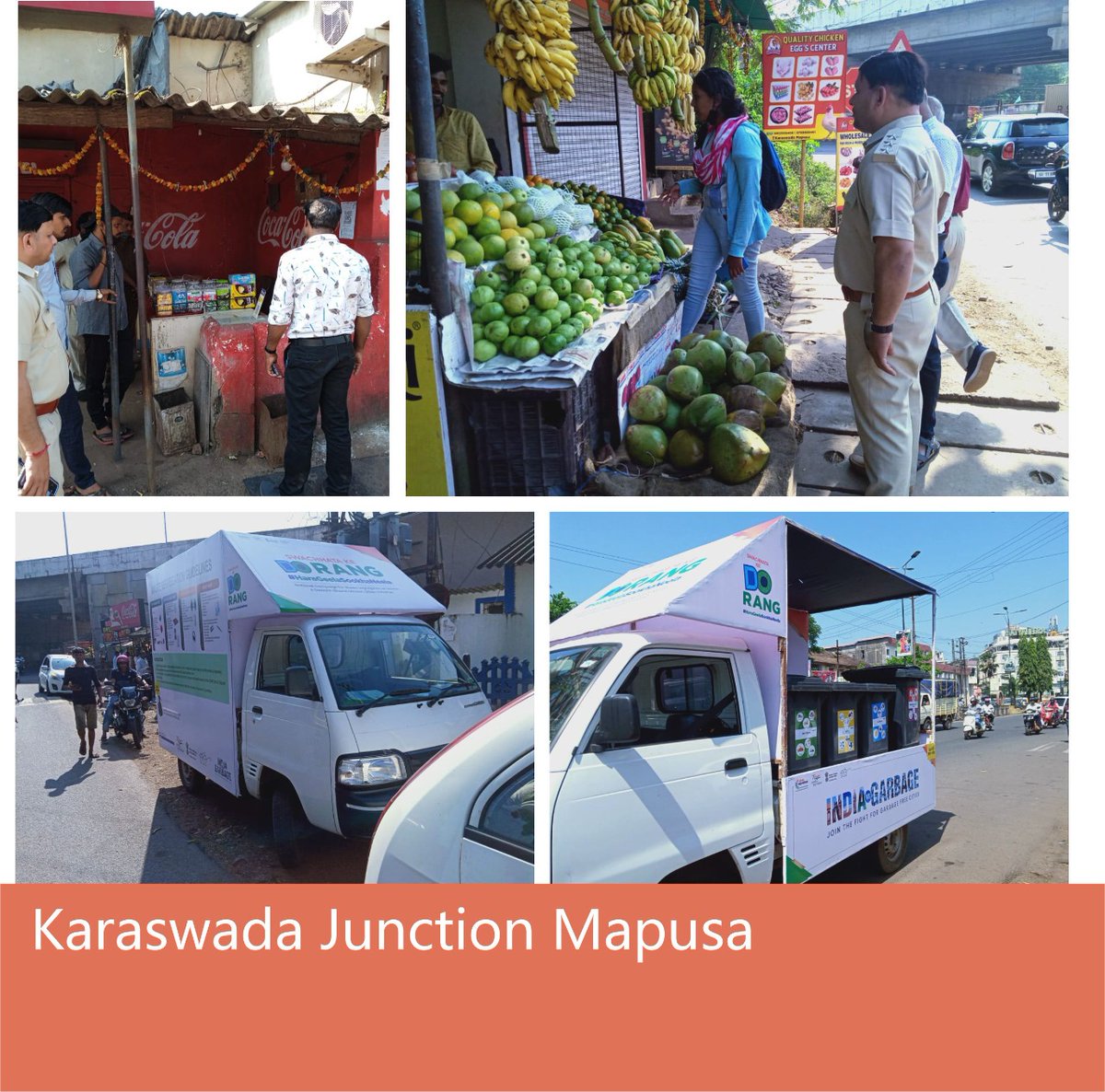 GoaGsuda's tweet photo. The Mapusa Municipal Council flagged off communication campaign for Segregation of waste at source. Also had extensive awareness campaign at Old &amp; New Bus Stand, Markets, Karaswada junction. 
@SwachhBharatGov 
#SwachhBharat2022 #indiavsgarbage #swachhsurvekshan2023 https://t.co/hBpr2kDa84