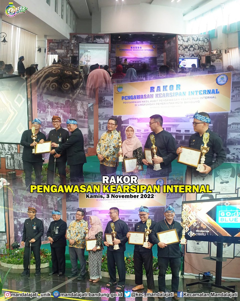 kec_mandalajati's tweet photo. Kasubag UMPEGDATIN menghadiri Rakor Pengawasan Kearsipan Internal, Penyampaian Hasil Audit Pengawasan Kearsipan Internal di Lingkungan Pemerintah Kota Bandung dan penerimaan penghargaan kearsipan tingkat kewilayahan se-Kota Bandung.

Kamis, 3 November 2022

@disarpuskotabdg https://t.co/LDTIQndb94