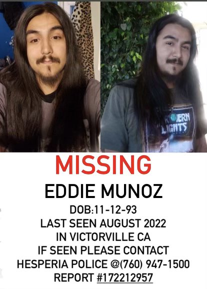 My cousin is missing. PLEASE RETWEET. especially if you are in the IE. he’s 5’6”  ~150 pounds. 
#inlandempire #victorville