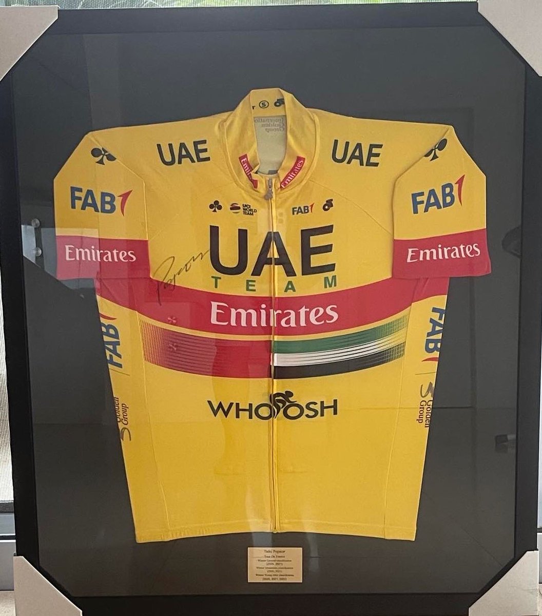 A limited edition signed and professionally framed jersey from the 2020 & 2021 Tour de France winner, Tajed Pogacar. All money raised will be donated to MS Australia. Auction starts @7am Friday 4/11/22:

32auctions.com/organizations/… 

@visitwollongong @msgongride @uci_cycling #uci