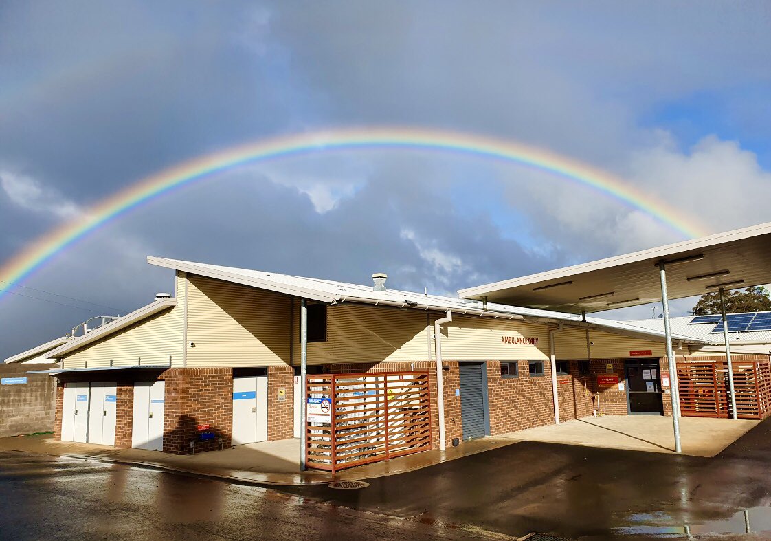 Peak rainbow activity at our Peak Hill station today. #NSWAmbulance
