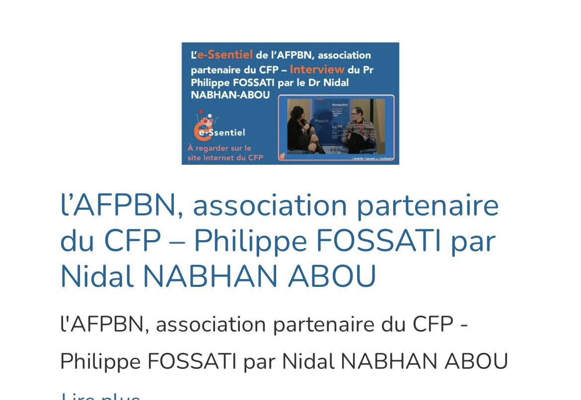 afpbn's tweet photo. L’#afpbn était présente l ‘an dernier et sera au #cfp de Lille le 30 nov :des sessions plénières mais aussi des formations Dpc : soyez curieux du savoir on vous attend @CfpNathalie https://t.co/zoHECAGz2X