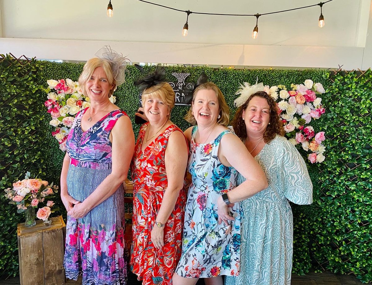 yStop_au's tweet photo. @yStop_au team had a great time at Melbourne Cup earlier this week at our local Bowls Club. It's always a joy having a good laugh with the team. 
#melbournecup #ystopfun #bubbles #aflutter #alldressedup https://t.co/4Y6WCnCIu6