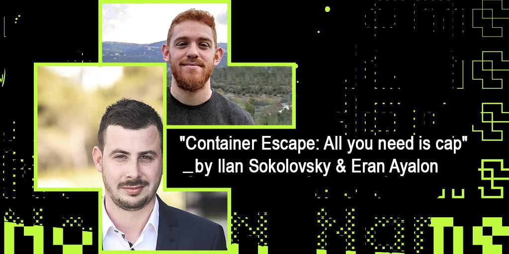 noconname's tweet photo. 🧰 Do you know how secure are vms and containers? Which techniques are useful to scape in the new era? We’ll see it at #cybersecurity #track of #ncn2k22 with @EranAyalon and @SokolXP https://t.co/6mbeRN02YX