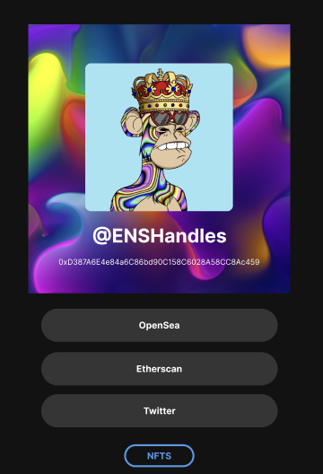 Upgrade Your ENS!

Introducing on-chain link tree + more features announced soon 💥

Whitelist get early access. Might want to interact.
premint.xyz/enshandles/