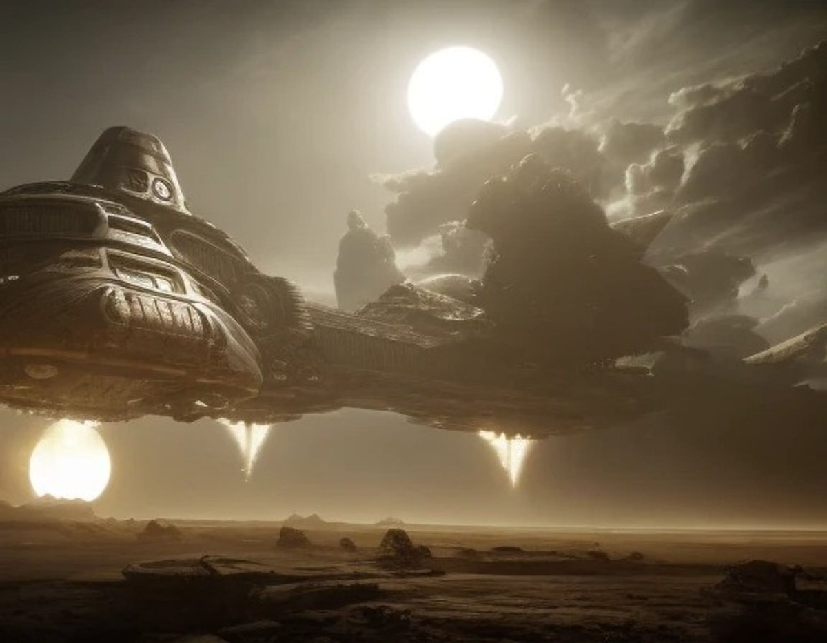 terahbrownobj's tweet photo. Stable diffusion img to img generation for the theme "UFO".
#stablediffusion #aiart #aiartcommunity #aiartist #imgtoimg #texttoimg #aiartwork #ufo #ufopictures https://t.co/e1EfSdfFLh