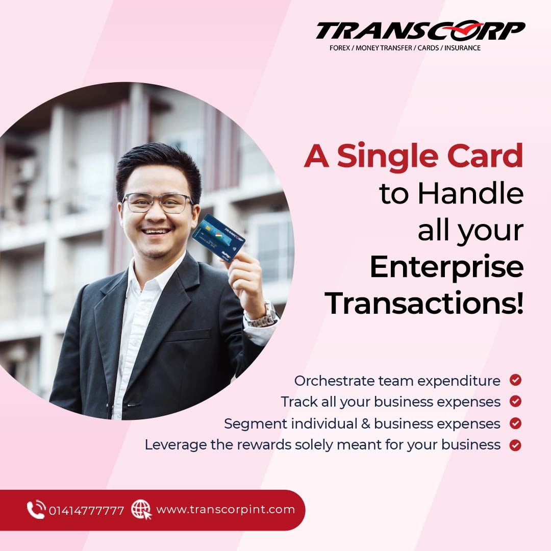 A card that has you back- prepaid card from transcorp. 
Check out all the amazing benefits of our
 prepaid card. 

#PrepaidCard #businesstransactions #Safety #CashlessTranscation #MoneyTransfer #business #transcorp