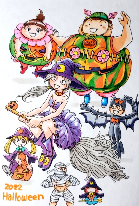 遅ればせながら蔵園ハロウィンカラーで二枚来年コミティアでディスプレイしようかと思います 