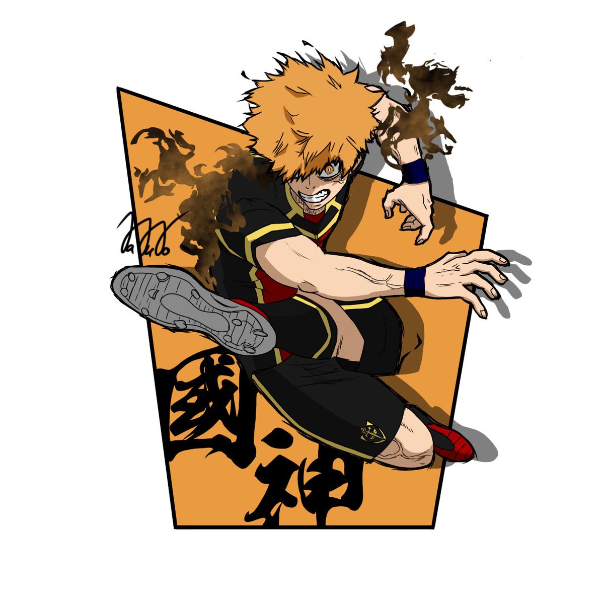 ブルーロック PWC 國神錬介 空中の肉弾戦 缶バッジ ブルーロックPWC【