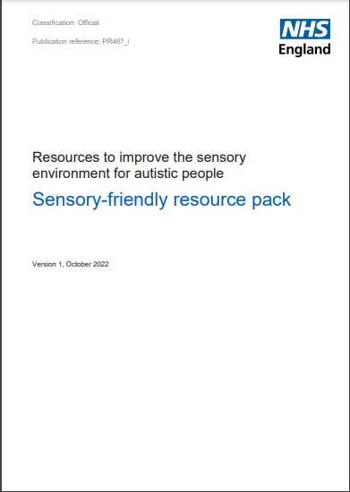 western4uk's tweet photo. Resources to improve the sensory environment for autistic people: Sensory-friendly resource pack - NHS England
#autism #sensory_environment #nglc #greyliterature #greyliterature
https://t.co/qKPsYYI3AB https://t.co/fy6VjVo7Ha