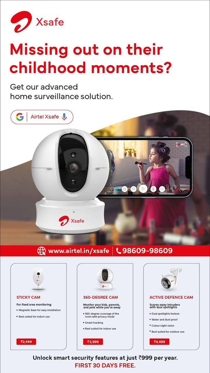 Airtel Xsafe

100% Privacy just a click away with Airtel Xsafe CCTV camera.

Please visit your nearest Airtel store to know more

Airtel Store
Add:- M 5 Block, Radial Rd 5, Connaught Place, New Delhi, Delhi 110001

#AirtelXsafe 
#cctvfootage
#Cannaughtplace