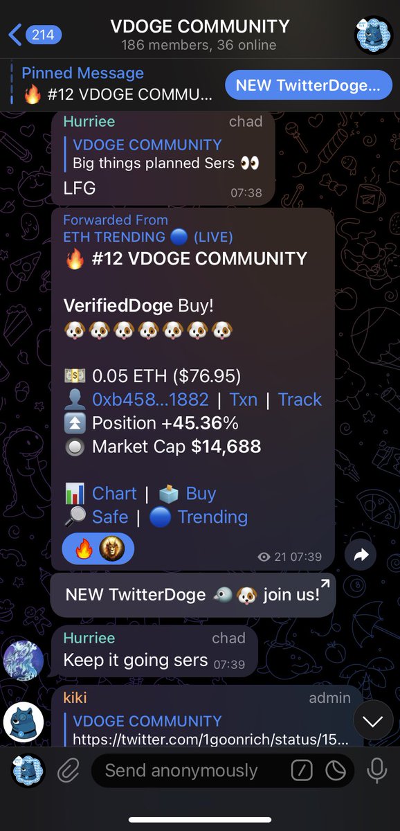 vdoge_eth's tweet photo. We are trending 👀🐶
$VDOGE #letsgetverified https://t.co/4yYB3m1A9F