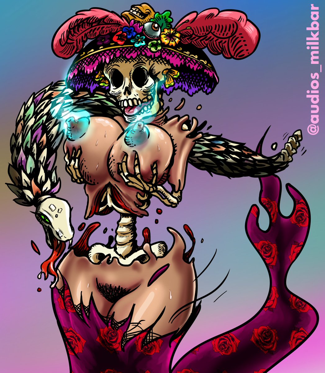 theaudio_art's tweet photo. Feliz Día de Muertos!!!!
Una Catrina Sexy con pezones hitodama <3
---------
A Sexy Catrina with hitodama nipples <3
#DiaDeMuertos #DiaDeLosMuertos #DiadeMuertos2022 #Catrina #Hitodama #skeleton #skeletongirl https://t.co/iS9GiD1lj5