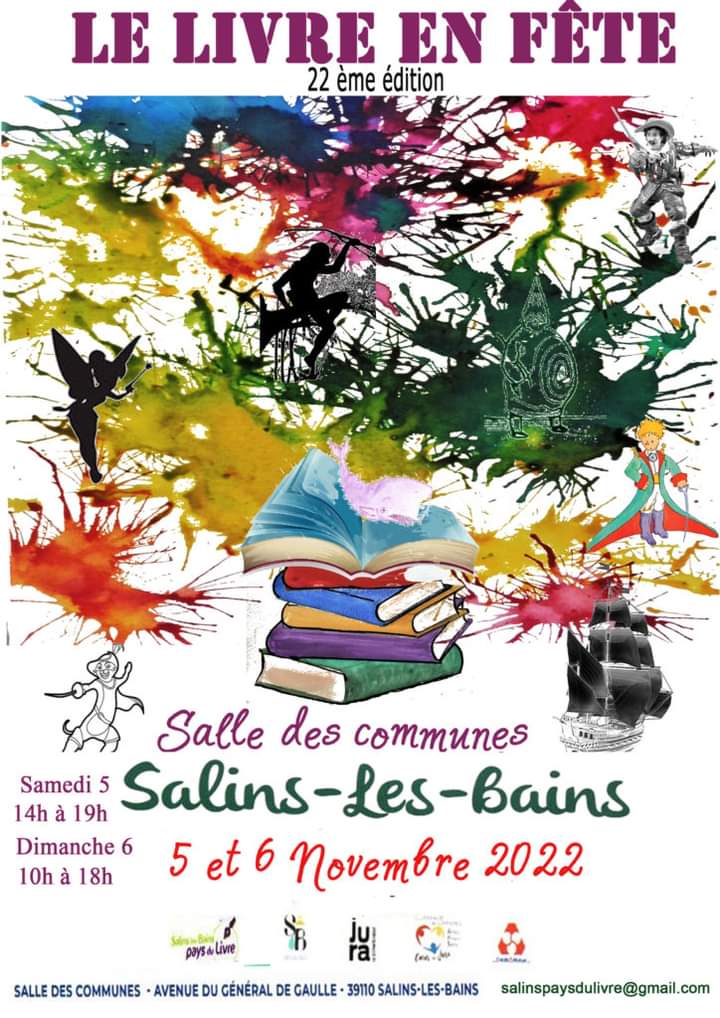 Je serai les 5 et 6 novembre à Salins-les-Bains pour le salon LE LIVRE EN FÊTE. J'y dédicacerai mon roman LES LOUPS DES BOIS (t.1).
#salins #salinslesbains #livre #jura