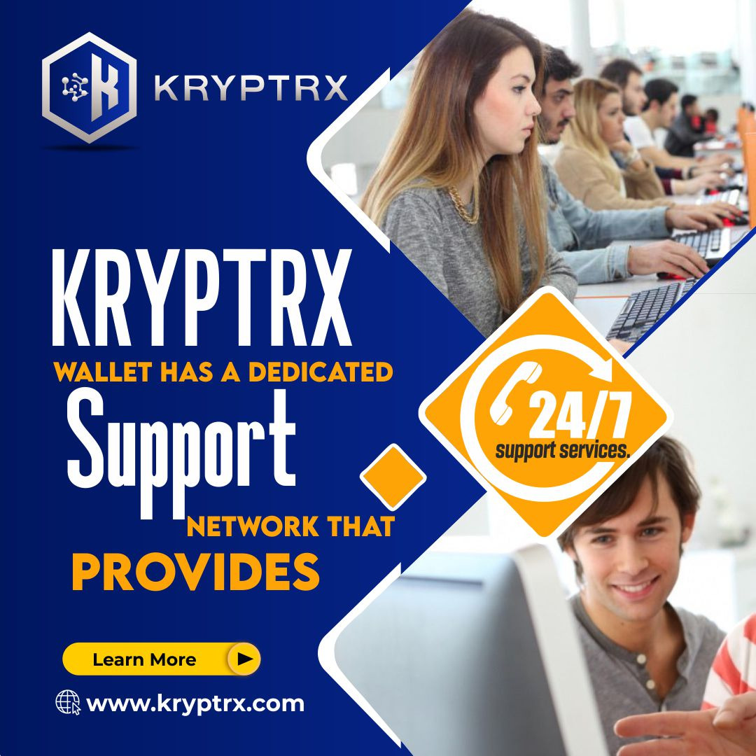 KryptrxExchange's tweet photo. Looking for a trustworthy #crypto wallet that provides 24*7 support service? 

#Kryptrx Wallet has a dedicated support network that provides 24*7 support services. 

🎯Solve your queries &amp; get support service with secure Kryptrx Wallet. 
👉https://t.co/H5orF705lz

#Bitcoin #BTC https://t.co/9LVBm3EdyX