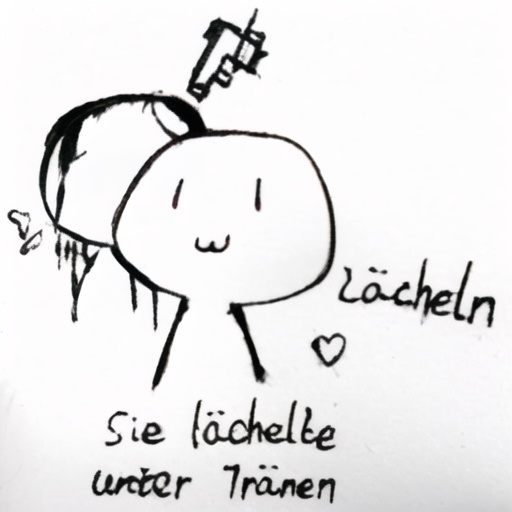 Sie lächelte unter Tränen