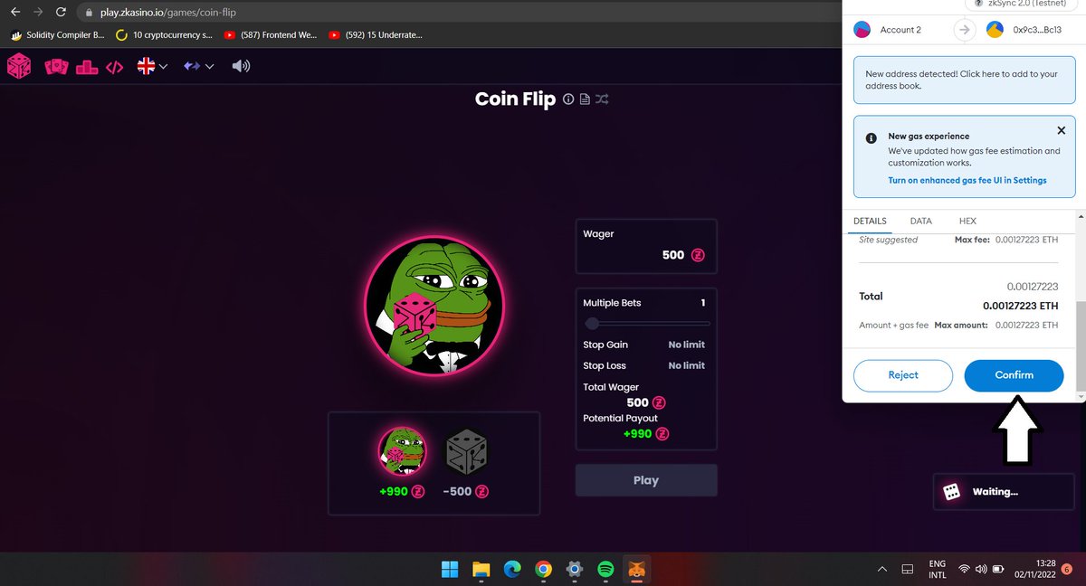 CHASE💀 on Twitter "Next is the Coin Flip which is a simple headsor