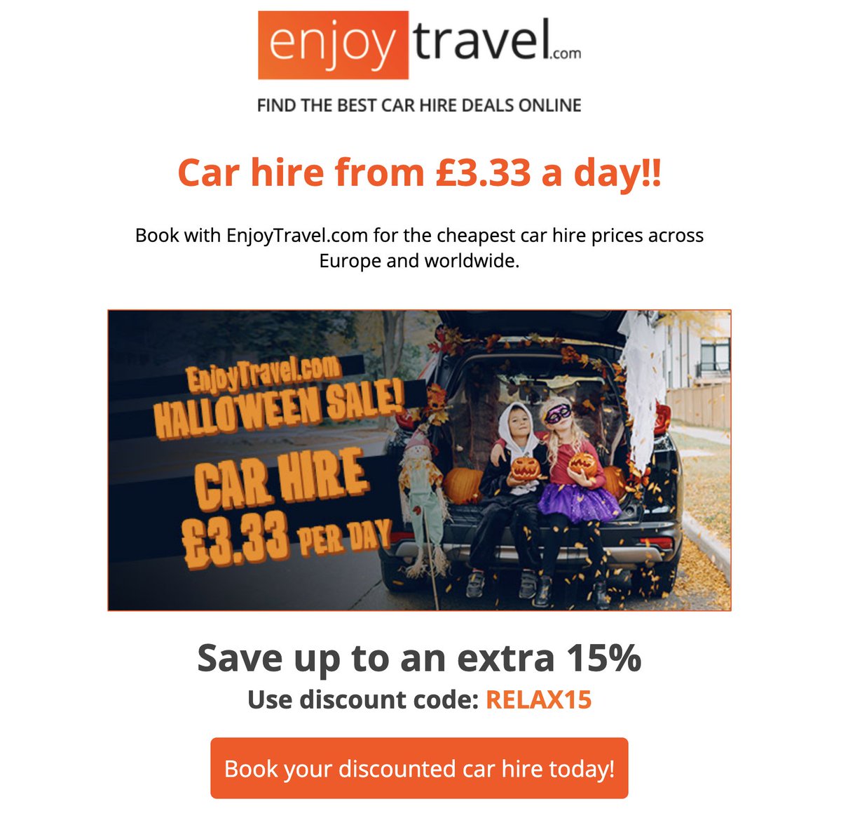 Enjoytravel Coupons and Promo Code