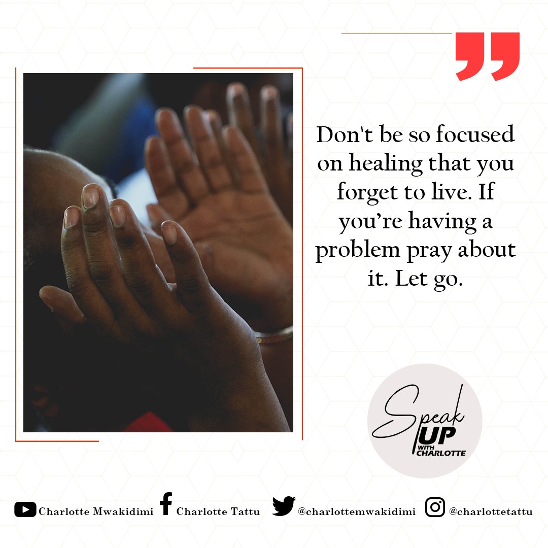 Do your best, pray and let God handle it. Surrender and allow His peace to be upon you. #CharlotteMwakidimi #SpeakUpWithCharlotte #SpeakLife #MentalHealthAwareness