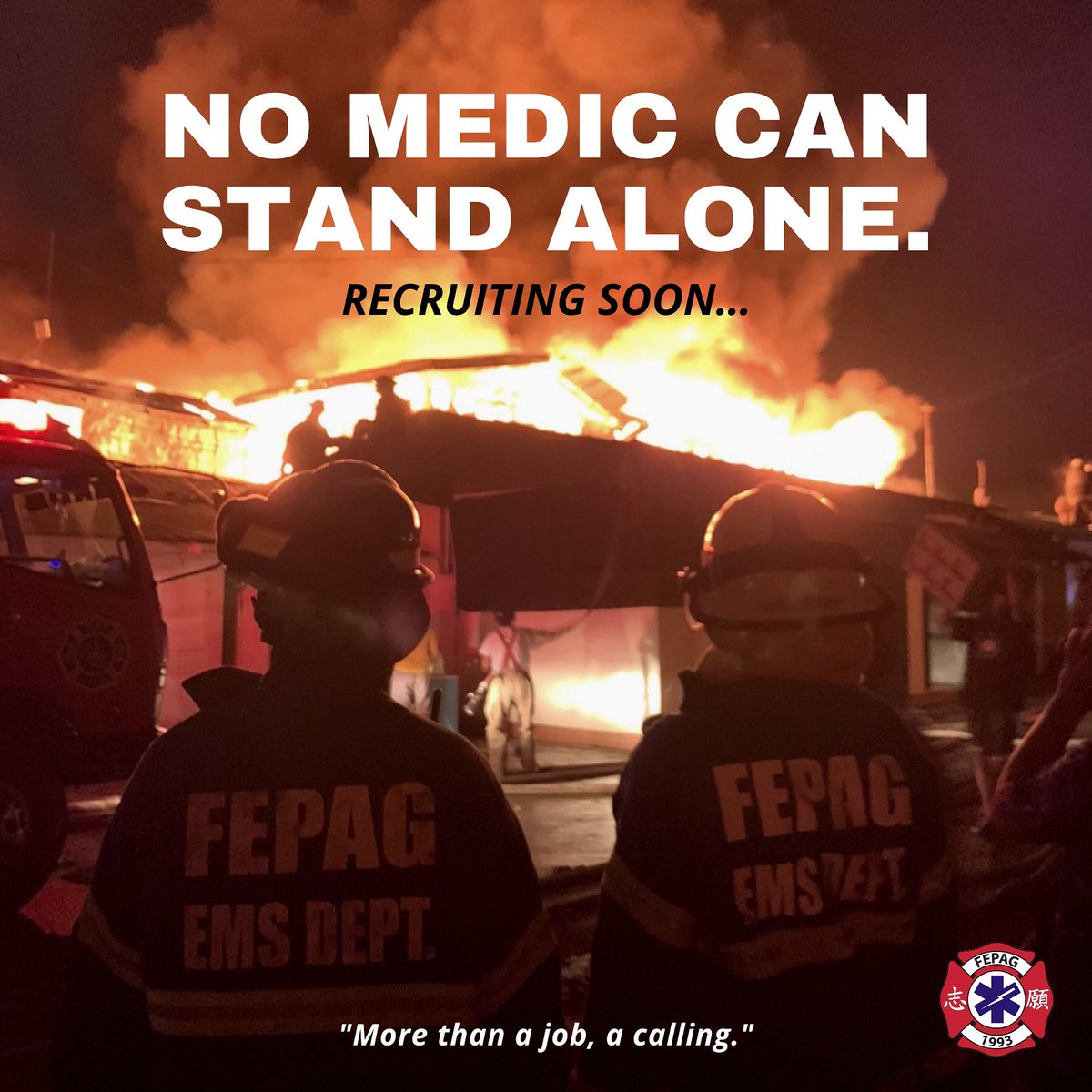FEPAGEMS's tweet photo. No medic can stand alone 🤝🏼

FEPAG EMS Philippines is once again opening its doors for new members soon! If you have the same calling and want to save lives, make sure to seize this opportunity to serve the community with us! https://t.co/BY8lExNRPU