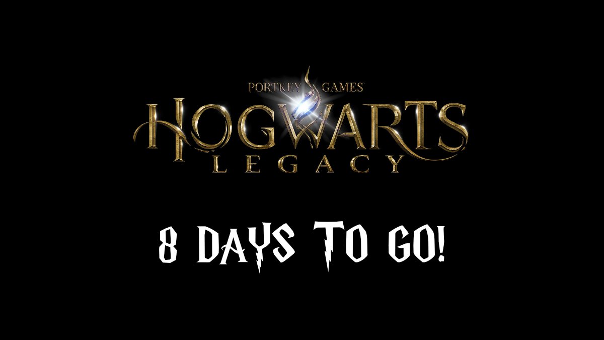 HogwartsLegacy_'s tweet image. 8 days until the release of Hogwarts Legacy!
