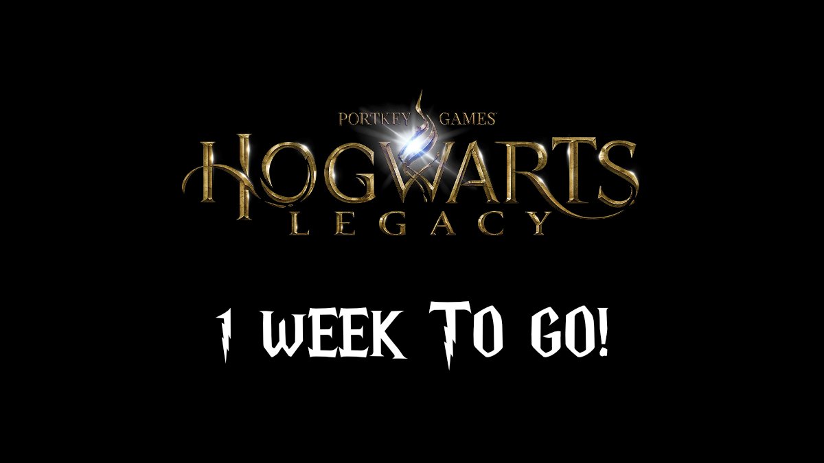 HogwartsLegacy_'s tweet image. 1 week until the release of Hogwarts Legacy!