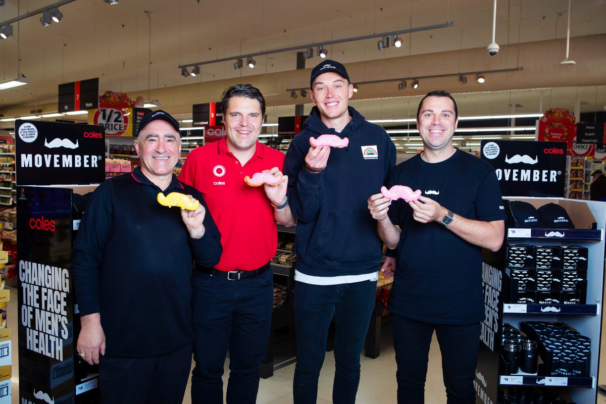 AFL Brownlow Medallist and Carlton Football Club captain Patrick Cripps has swapped out his football boots for a Coles bakery apron to support @MovemberAUS and join us in raising funds for men’s health colesgroup.com.au/media-releases…