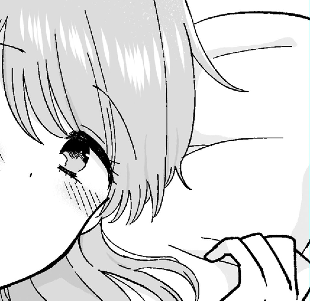 もう1まいもできた シーツに寝ている構図一生すき 