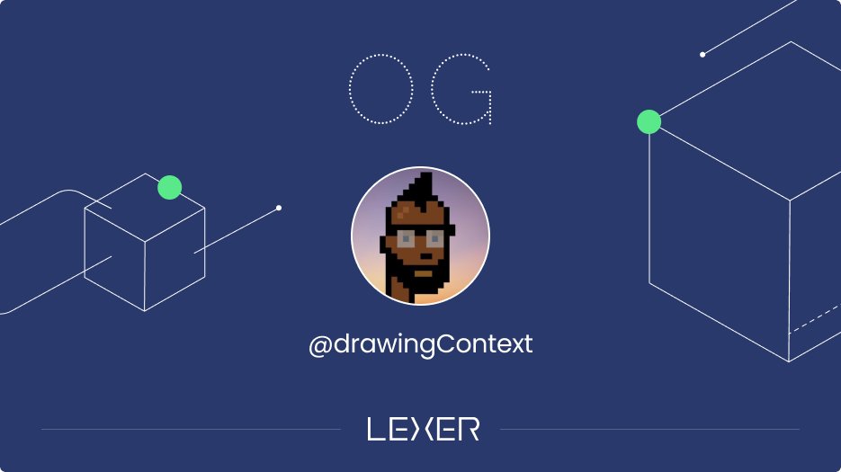 lexermarkets's tweet photo. 🎉Welcome @drawingContext, experienced buidler &amp; OG NFT researcher as 1 of 15 official LEXER OG.🚀

💹With @drawingContext, LEXER is on its path to enrich the on-chain derivative ecosystem, providing the best trading experience.💹

15 Limited LEXER OG spots.

📩Invitation only.📩 https://t.co/VEpMWa4G1F