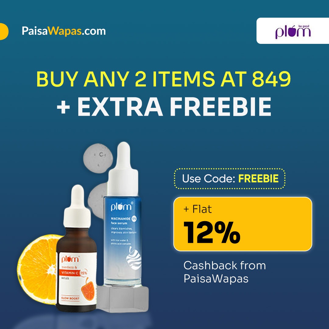 paisawapas's tweet photo. Let's give Your skin a glow with Plum & Get Flat 12% Cashback From Paisawapas
✅Use Code :- FREEBIE
#paisaWapas #plum #plumgoodness #skincareroutine #thursdayvibes
#thursday #glowup https://t.co/Yxul7zNYof