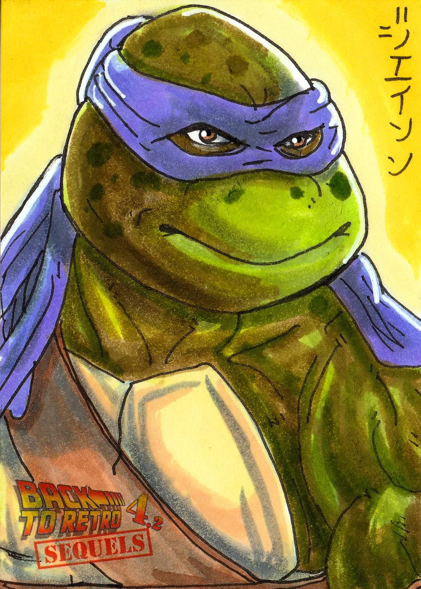 Donatello...for Artists Assemble Back to Retro 4.2 Sequels and for #turtlethursday!