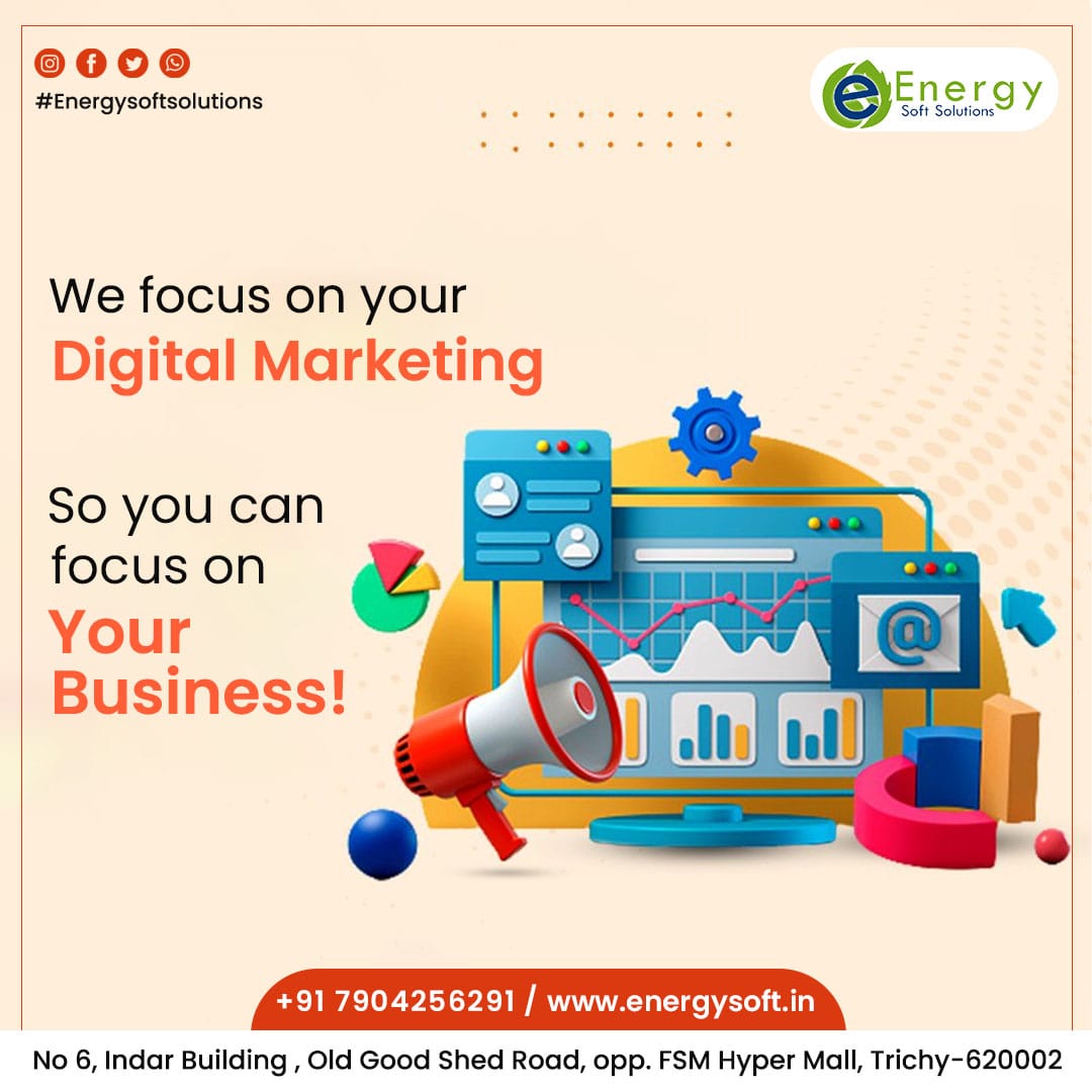 energysoftindia's tweet photo. "Best digital marketing company in Trichy"
We are part of more startup businesses!!!

Interested please Contact Us +91 79042 56291
You Can Catch Up On https://t.co/Fkz5oAWruq

#seo #smm #course #energysoftsolutions #webdesigning #onlinemarketing #socialmedia #branding https://t.co/e29FU24vvb