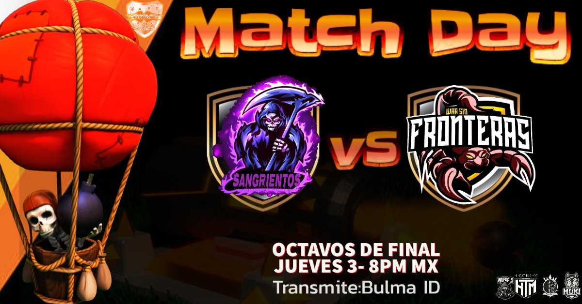 BulmaId's tweet photo. Seguimos readyyyysssss🙌🤩🔥
#XtremeCup Segunda Edición💗
8pm Mx: @SANGRIENTOS4 🆚 @WarSinFronteras
9pm Mx: @LosBrothers__ 🆚 @SecretFamilyOP
OCTAVOS DE FINAL
Los esperamos🥰 https://t.co/t0kXLZA0Ur