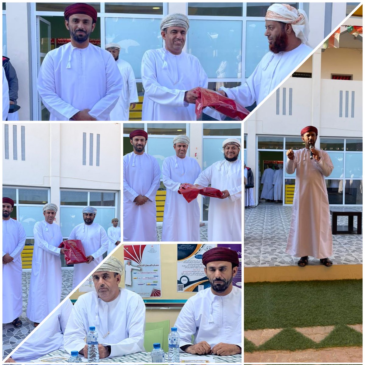 يوم مهني رائع تفضلت فيه إدارة المدرسة بقيادة الأستاذ صالح الكاسبي مدير المدرسة بتكريم أخصائيي التوجيه المهني الدكتور خالد السعيدي والاستاذ راشد السنيدي والأستاذ ناصر العلوي على جهودهم المبذولة في خدمة التوجيه المهني بالمدرسة
#فعاليات_التوجيه_المهني