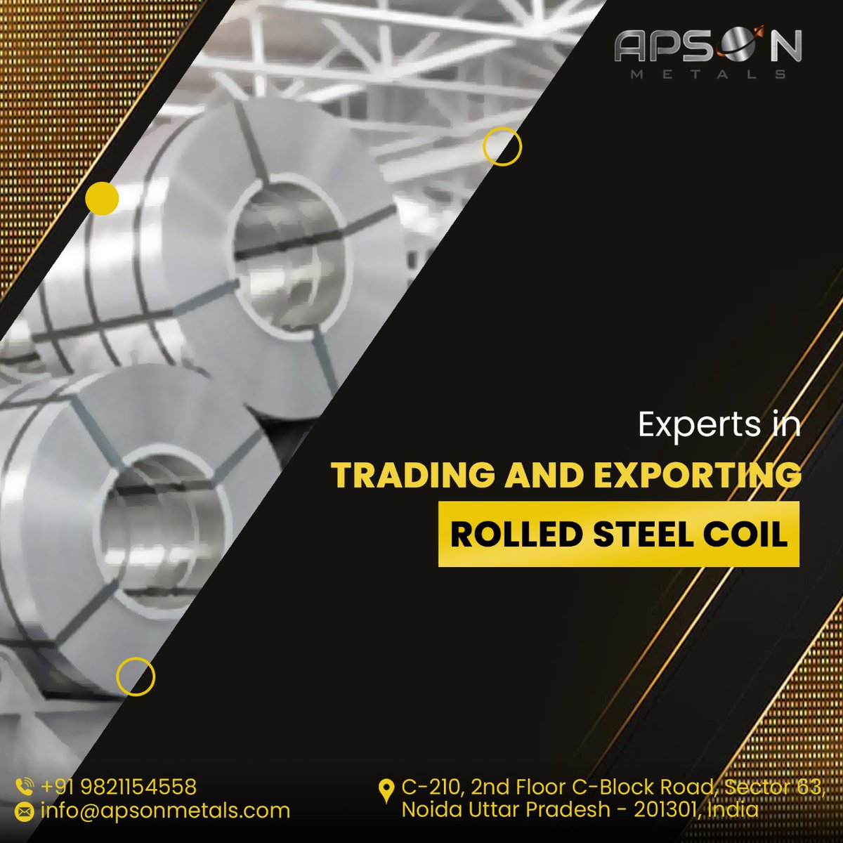 ApsonMetal's tweet photo. 𝗥𝗢𝗟𝗟𝗘𝗗 𝗦𝗧𝗘𝗘𝗟 𝗖𝗢𝗜𝗟
Apson Metals:-Experts in Trading and Exporting Rolled Steel Coil

☎️: +91-9821154558
🌎: https://t.co/zJ1ElAGvsj
.
#Apson_Metal #steel #steelcoil #rolledsteelcoil #coil #rolled #metals #alimunium #motorscrap #Explore #exploremore #digitalprisma https://t.co/ifaguwZc7o