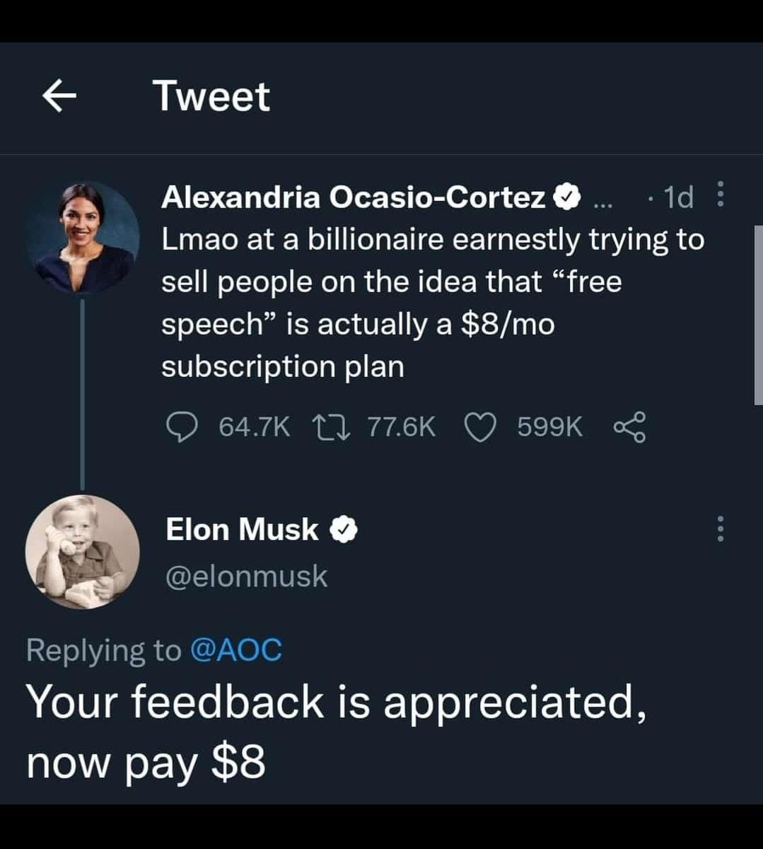 harshatiss's tweet photo. This is Hilarious 😂 
8$ for Free Speech. 

#FreeSpeech https://t.co/K5mzJ5rGuQ