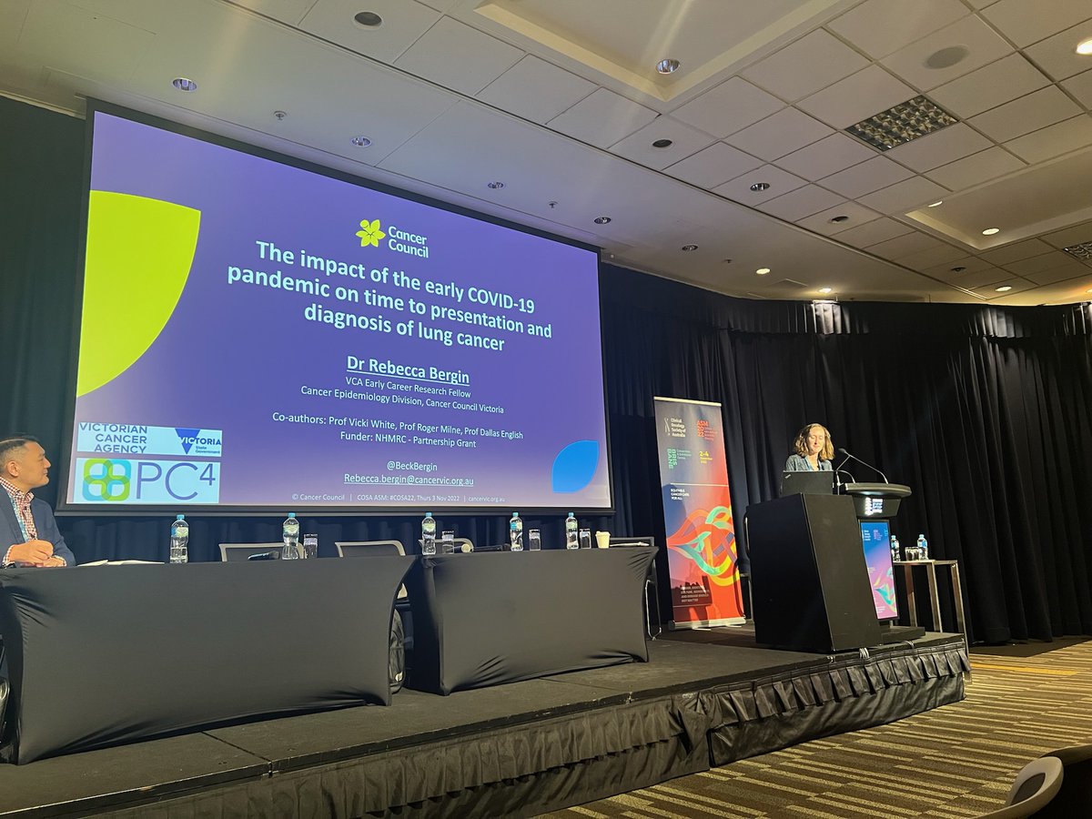 Rebecca Bergin (@beckbergin) on Twitter photo Fun times at #COSA22! Great to present lung cancer and covid work from <a href="/CancerVic/">Cancer Council Victoria</a> <a href="/nhmrc/">NHMRC</a> partnership grant, supported by <a href="/PC4TG/">PC4</a>. Thanks <a href="/AnnaUgalde_/">Anna Ugalde</a> and @AmeliaHyattt for the glamour shot Fun times at #COSA22! Great to present lung cancer and covid work from <a href="/CancerVic/">Cancer Council Victoria</a> <a href="/nhmrc/">NHMRC</a> partnership grant, supported by <a href="/PC4TG/">PC4</a>. Thanks <a href="/AnnaUgalde_/">Anna Ugalde</a> and @AmeliaHyattt for the glamour shot