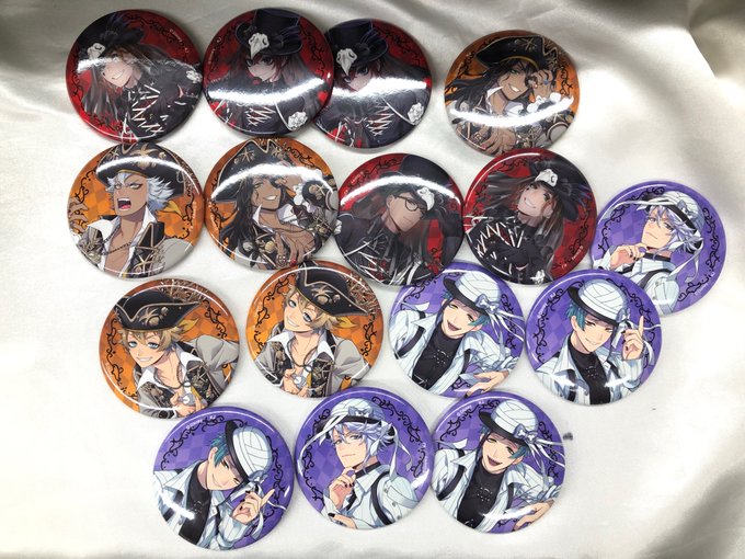 ツイステ　スケアリー　缶バッジ　シルバー　ノーマル　AGF ツイステ AGF フロイド スケアリー 缶バッジ スケアリー・ドレス
