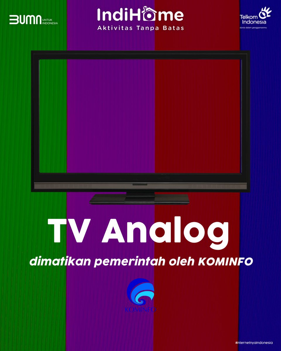 Sob! Mulai per tanggal 2 November 2022, TV Analog daerah JABODETABEK dimatikan oleh Pemerintah oleh KOMINFO, setelah 60 tahun mengudara. Coba dong sebutin kenangan Sobat waktu nonton TV Analog! 😉 #TVAnalog #IndiHome