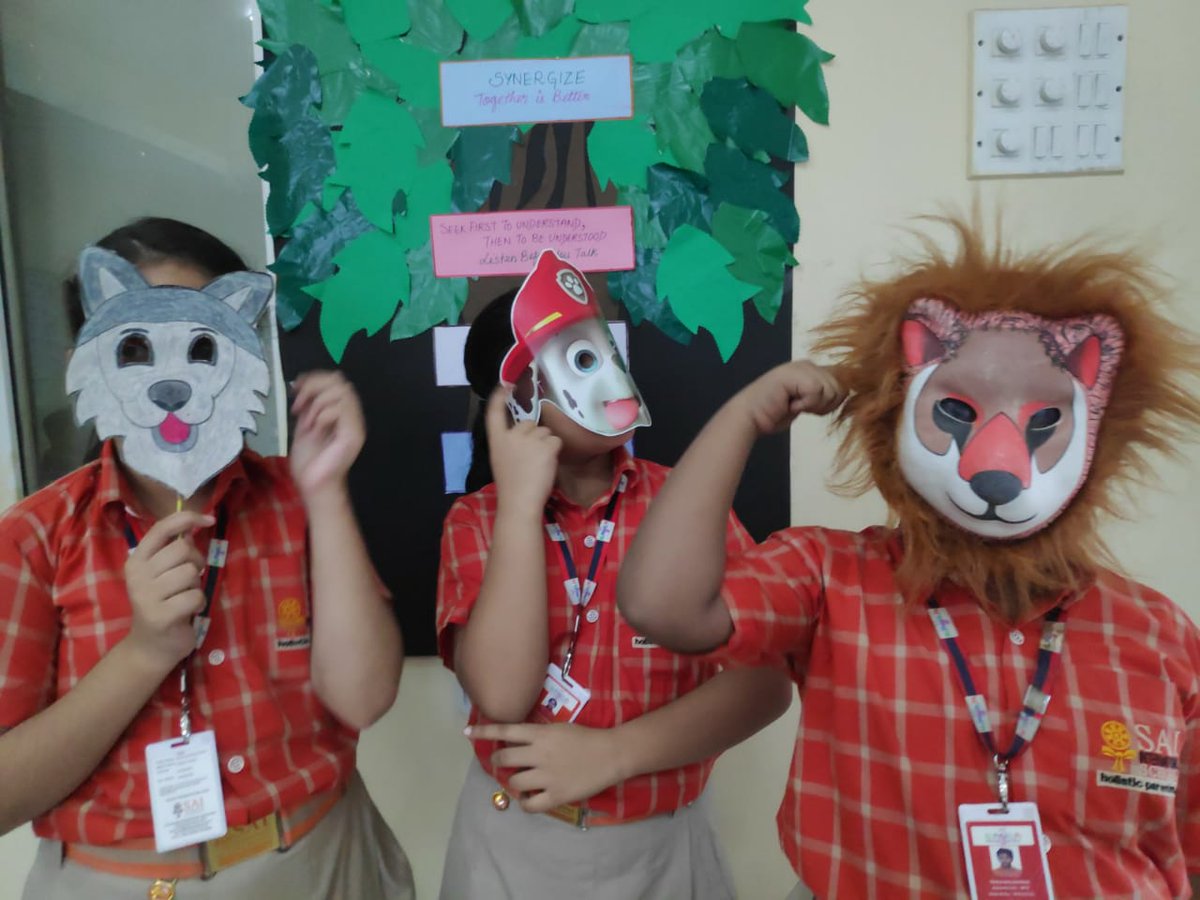 SAI_Edu_In's tweet photo. The Mask Club Members of Class-III came together and enacted a story based on moral values. They played the role of animals of the jungle and humans,
#Storiesofmoralvalues
#Actofintelligence https://t.co/Hf1Mv9DmzB