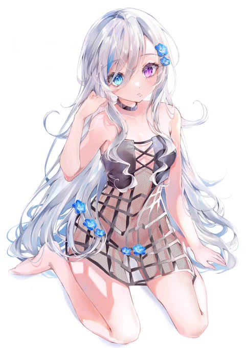 #pixiv 花と蝶 